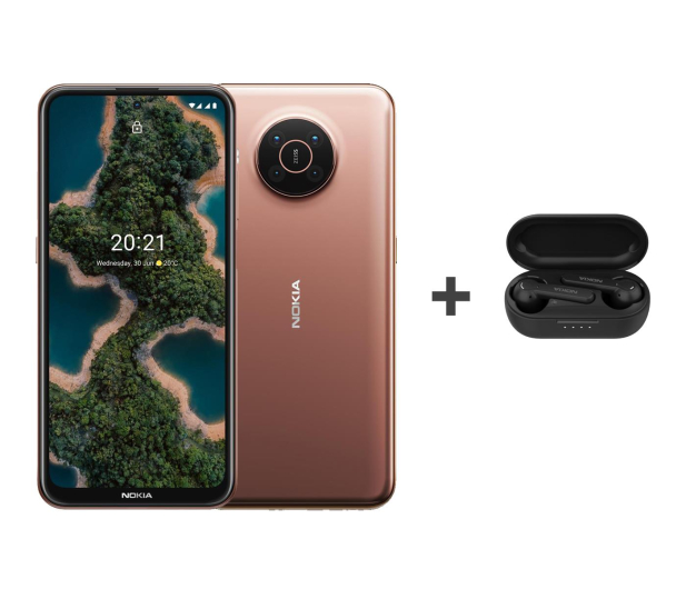 Nokia X20 Dual SIM 8/128 pustynny 5G+Nokia Lite Earbuds - 657669 - zdjęcie